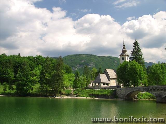travel___Over Bridge Church___Bohinj, Slovenia.
