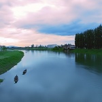 travel___River Side___Karlovac, Croatia.