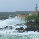 travel___Sea Storm___Krk, Croatia.