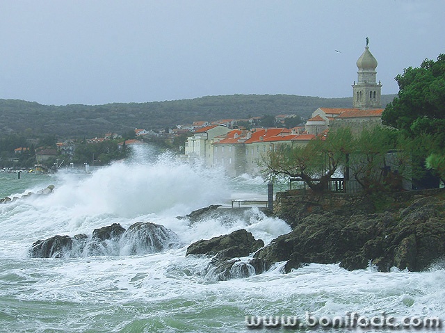 travel___Sea Storm___Krk, Croatia.