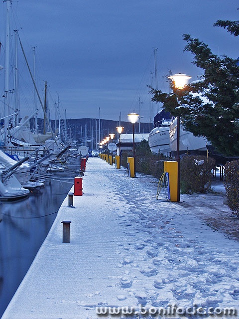 travel___Snowy Morning___Punat, Croatia.