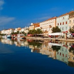 travel___Street Reflexion___Mali Losinj, Croatia.