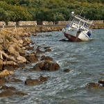 travel___Wreck___Punat, Croatia.
