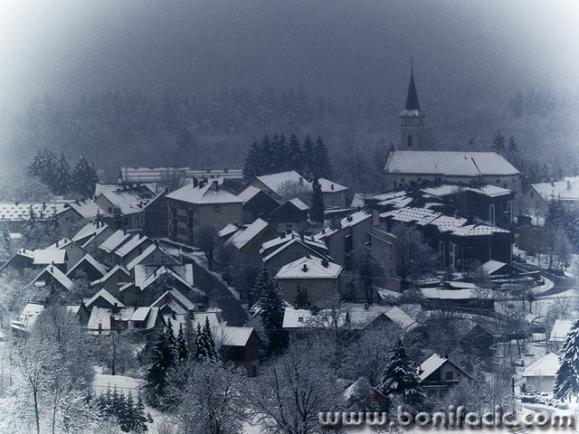 travel___Winter Card___Vrbovsko, Croatia.