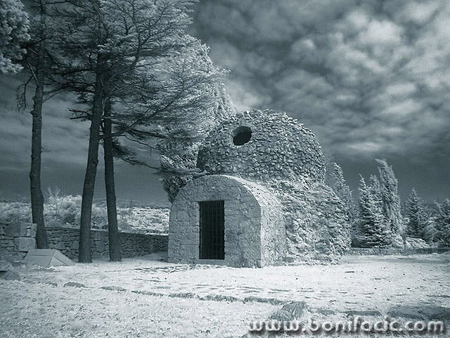 bw___St. Dunat___Punat, Croatia.