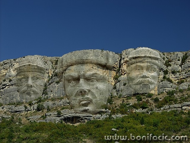 digital___Croatian Mt Rushmore___National Park Krka, Croatia.