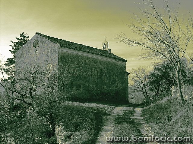 bw___Afar Church___Tribalj, Croatia.