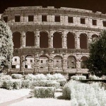 bw___Arena Outside___Pula, Croatia.