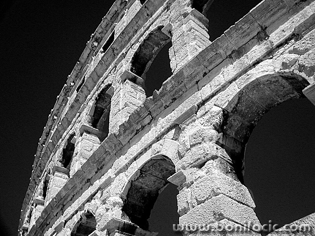 bw___Arena___Pula, Croatia.