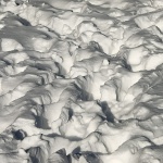 bw___Beaten Snow___Fuzine, Croatia.