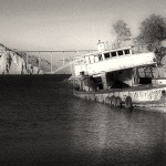 bw___Old Ferry___Voz, Croatia.