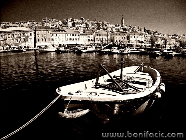 bw___Postcard From Past___Mali Losinj, Croatia.