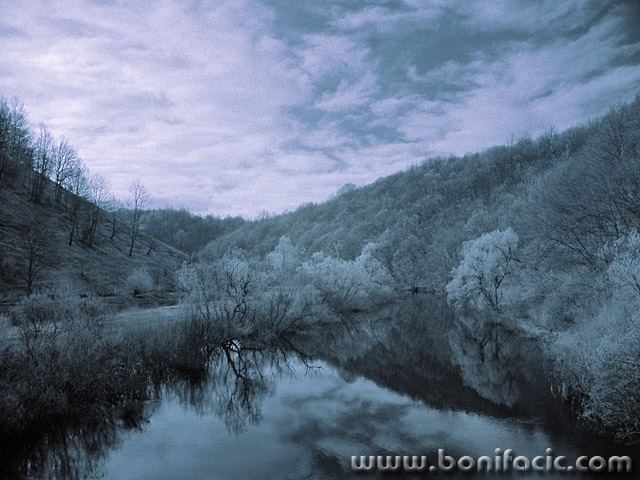 bw___River Mreznica___Kordun, Croatia.