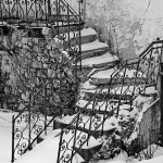 bw___Stairway___Mrkopalj, Croatia.